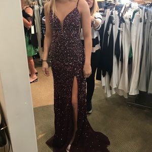 Jovani prom dress burgundy